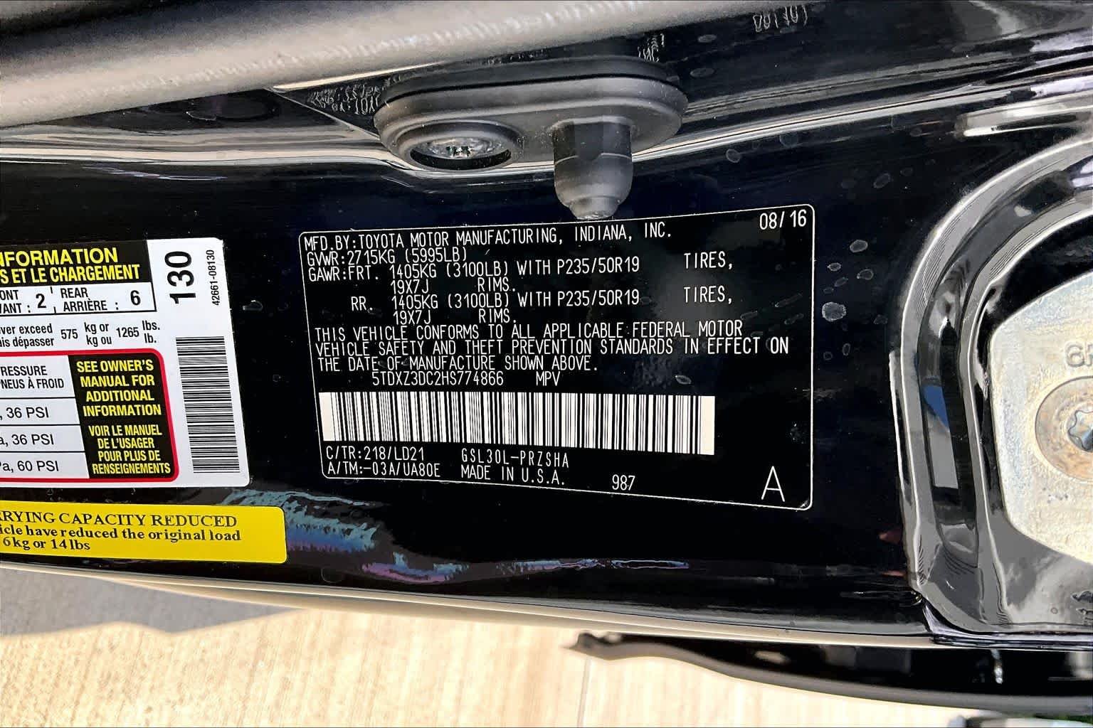 Used 2017 Midnight Black Metallic Toyota SE image 32