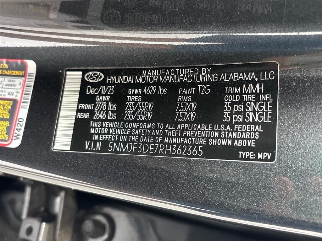 Used 2024 Dark Gray Metallic Hyundai SEL image 30