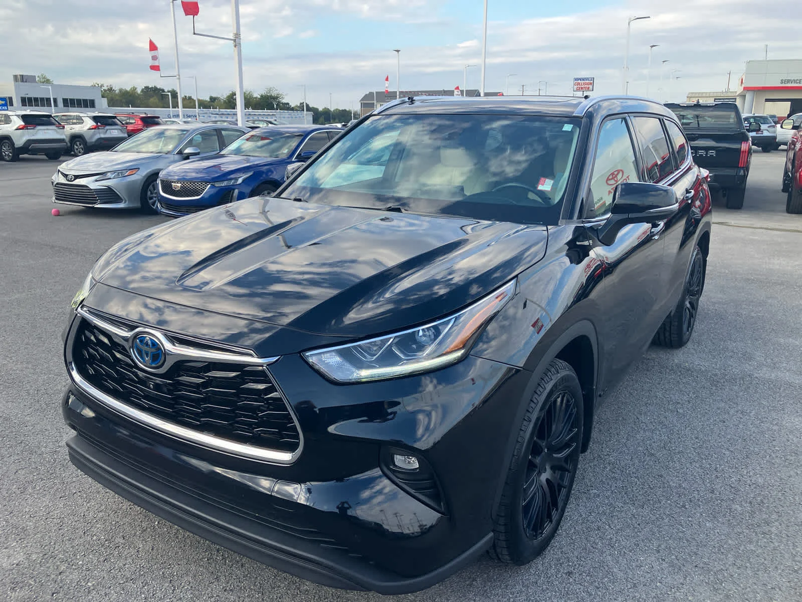 Used 2023 Midnight Black Metallic Toyota Hybrid Limited image 3