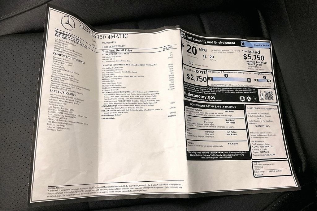 Certified Used 2023 Black Mercedes-Benz GLS 450 image 22