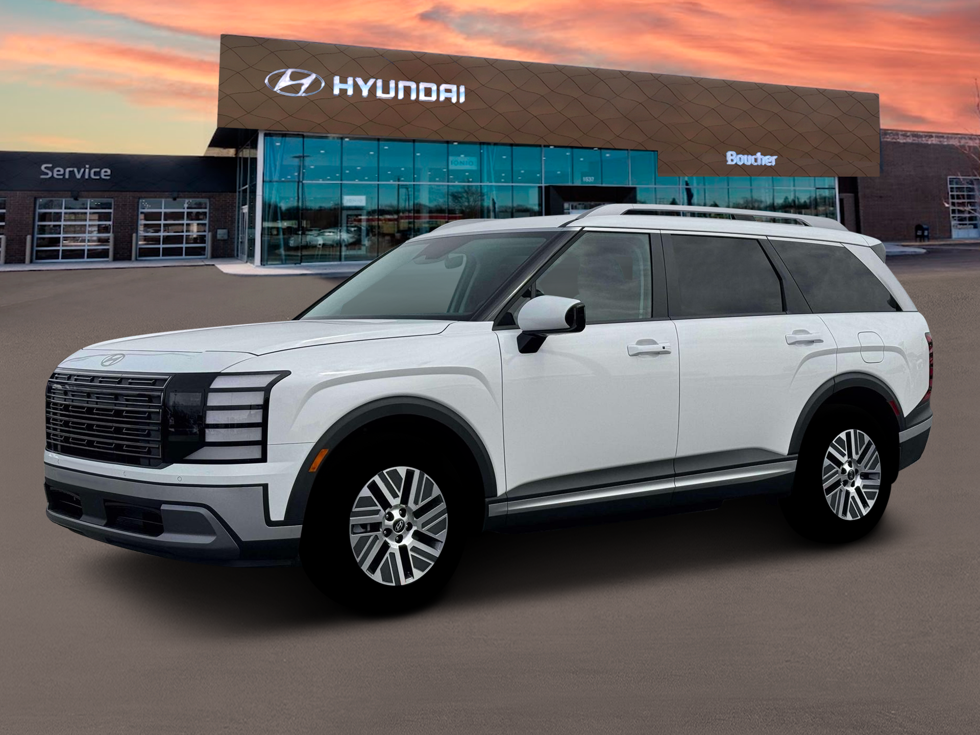 New 2026 Creamy White Pearl Hyundai SEL 7P image 2
