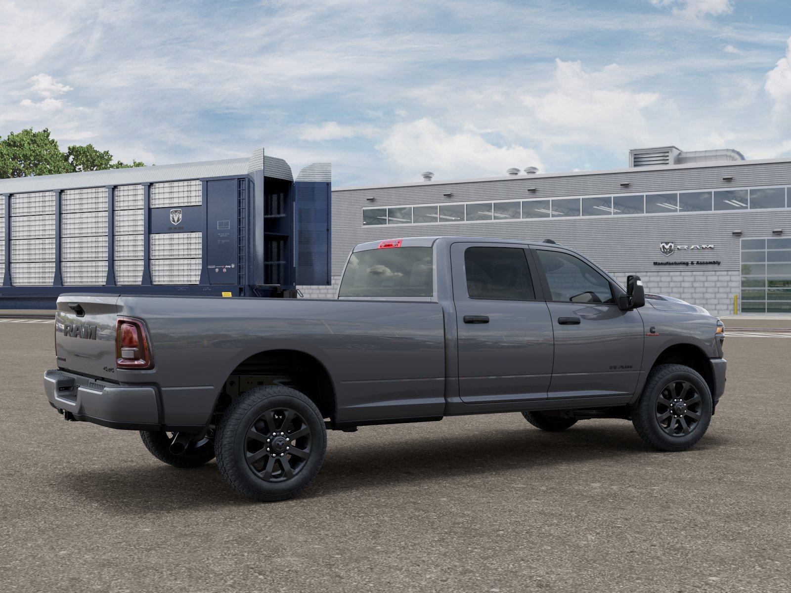 New 2027 Ceramic Gray Clear-Coat Exterior Paint RAM Big Horn image 3