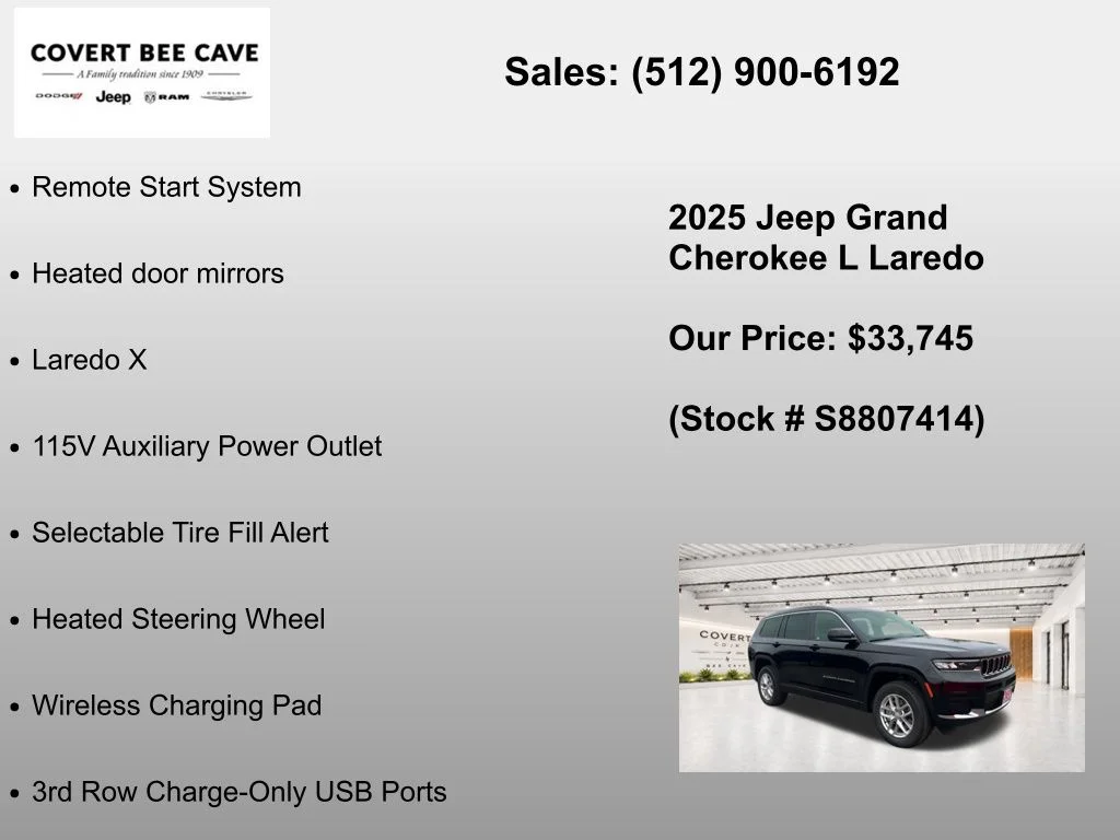 New 2025 Diamond Black Crystal Pearl-Coat Exterior Paint Jeep Laredo image 25