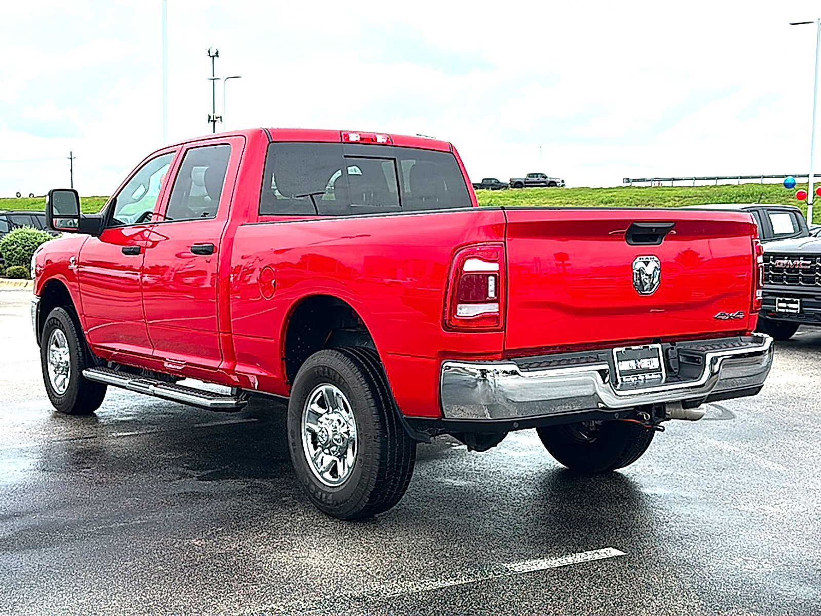 Used 2024 Flame Red Clearcoat Ram Tradesman Crew Cab 4x4 6