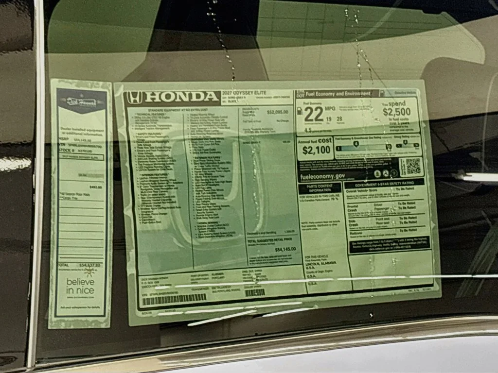 New 2027 Sonic Gray Pearl Honda Elite image 24