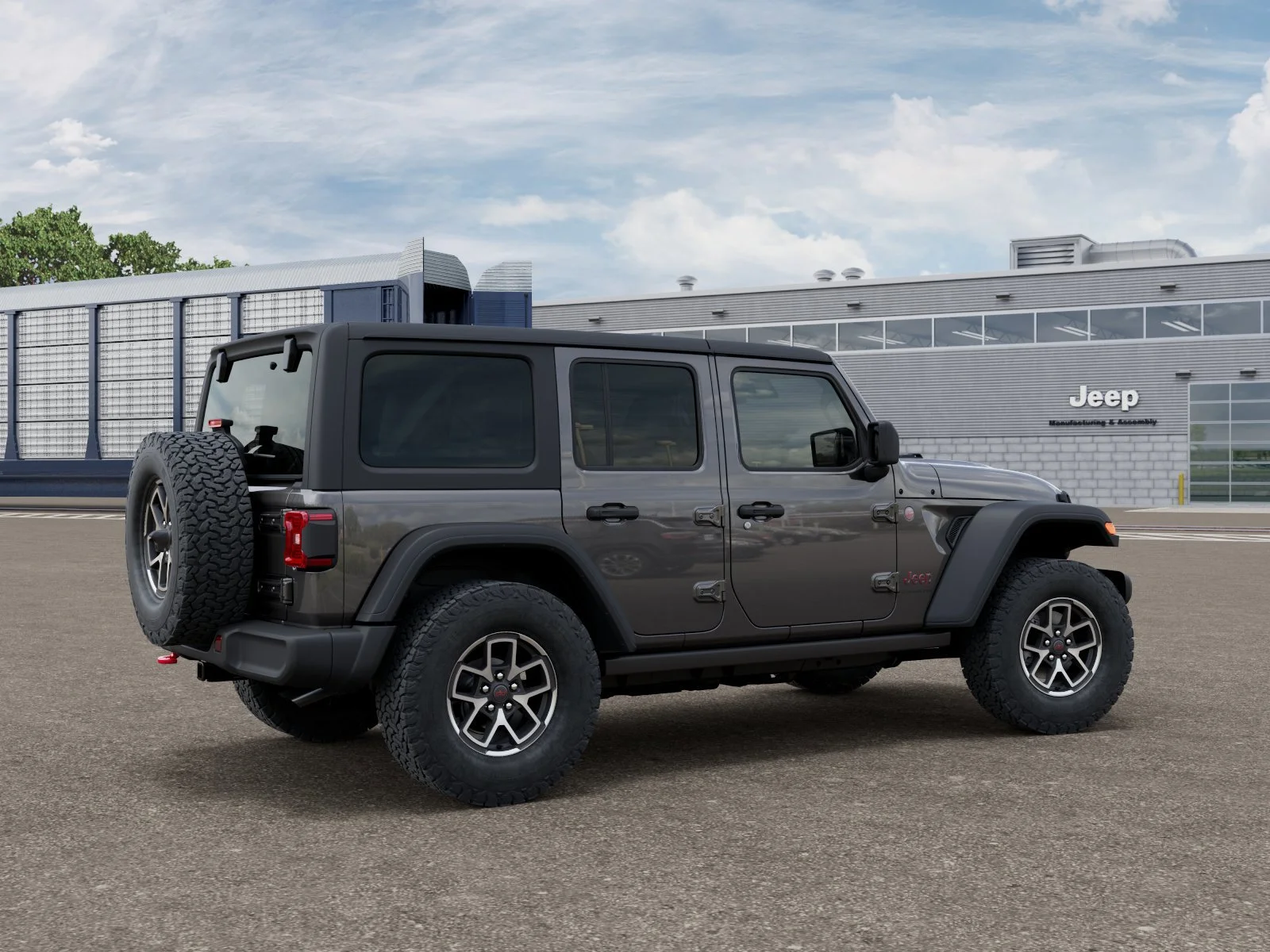 New 2026 Granite Crystal Metallic Clear-Coat Exterior Paint Jeep Rubicon image 4