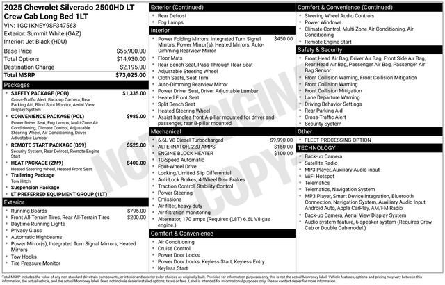 Used 2025 Summit White Chevrolet LT image 40