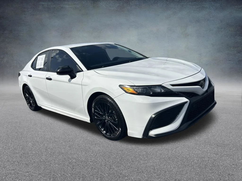 Used 2021 White Toyota SE Nightshade image 2