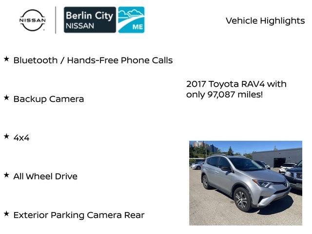 Used 2017 Silver Sky Metallic Toyota LE image 2