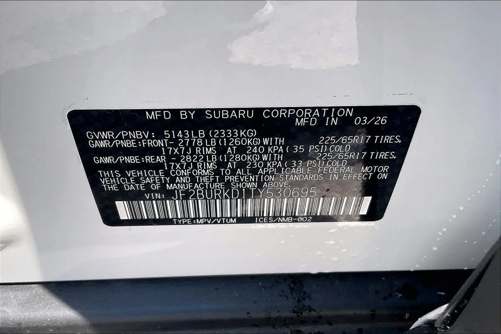 New 2026 CRYSTAL WHITE PEARL Subaru Wilderness image 17