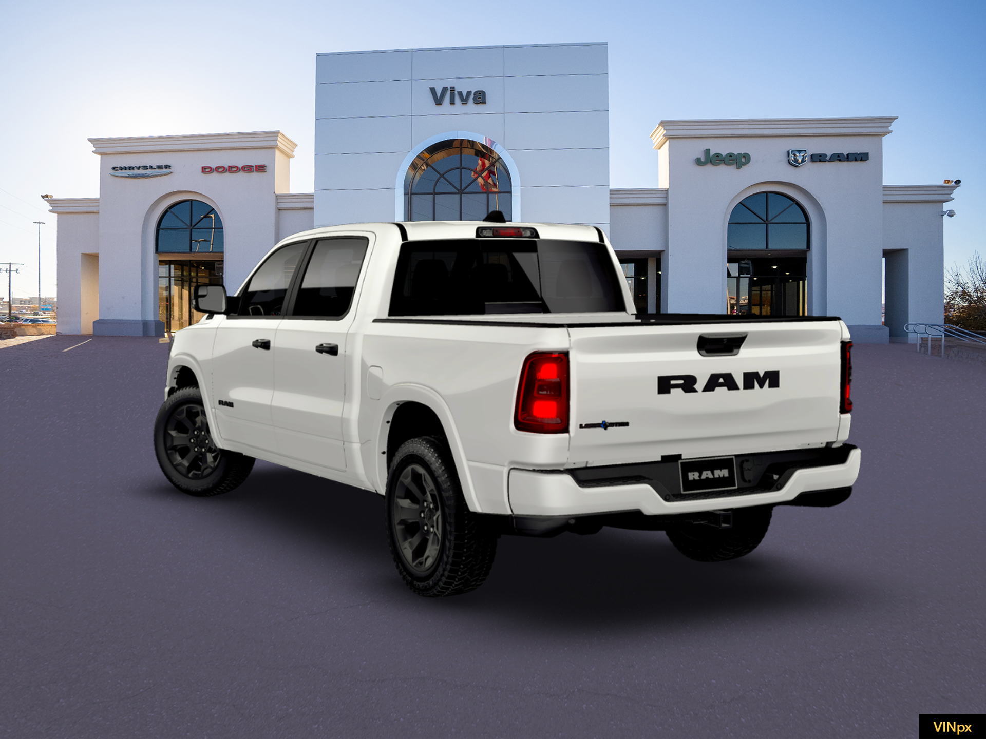 New 2026 Bright White Clear-Coat Exterior Paint RAM Big Horn/Lone Star image 5