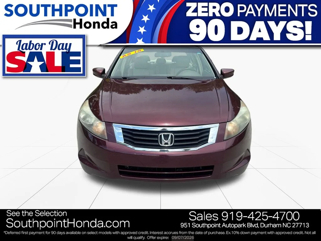 Used 2009 Honda Accord EX-L with VIN 1HGCP26849A108549 for sale in Durham, NC