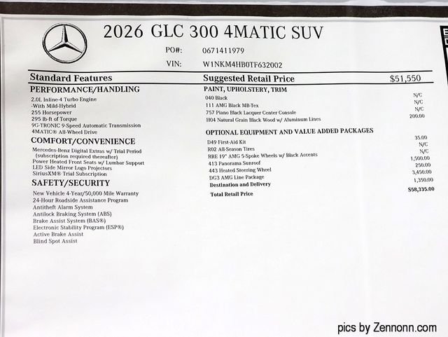 New 2026 Black Mercedes-Benz GLC 300 image 24