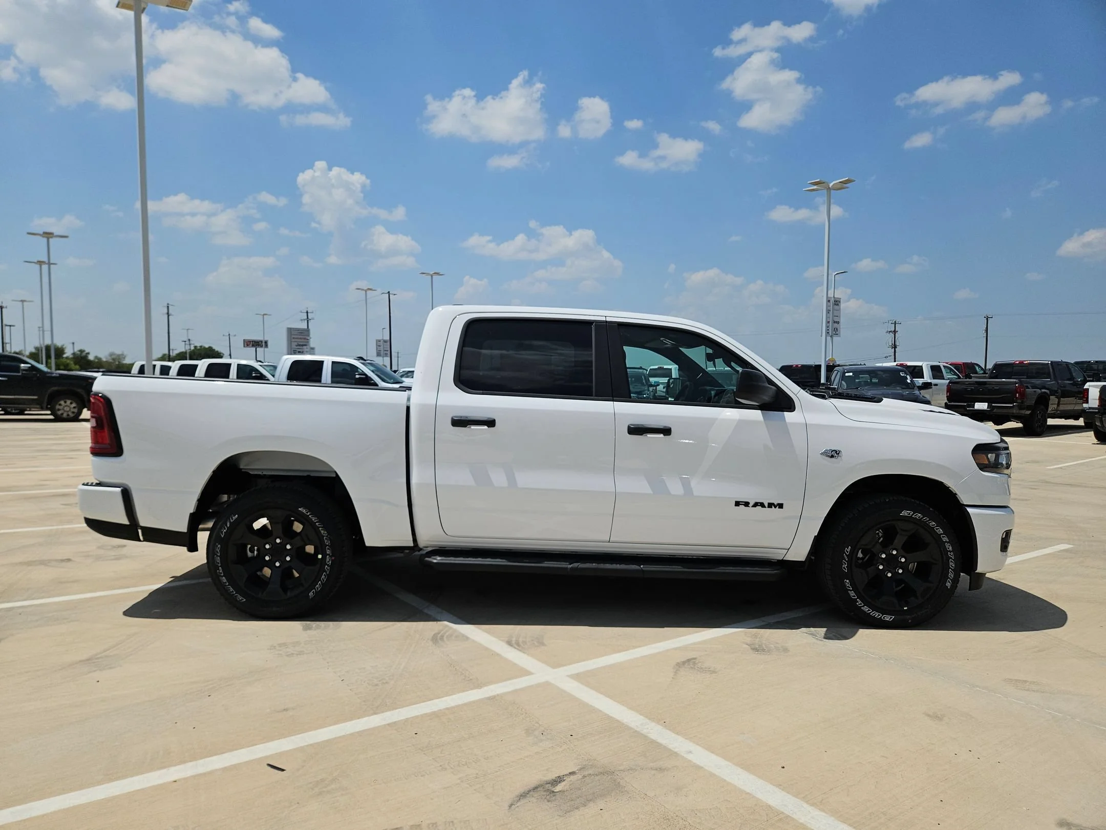 New 2026 Bright White Clearcoat RAM Black Express image 2