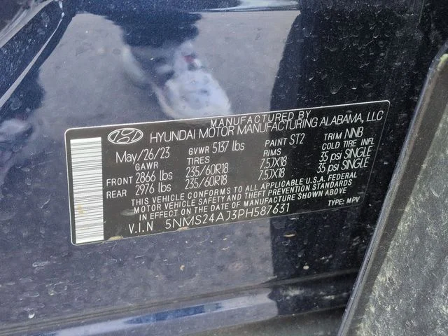 Certified Used 2023 Blue Hyundai SEL image 32