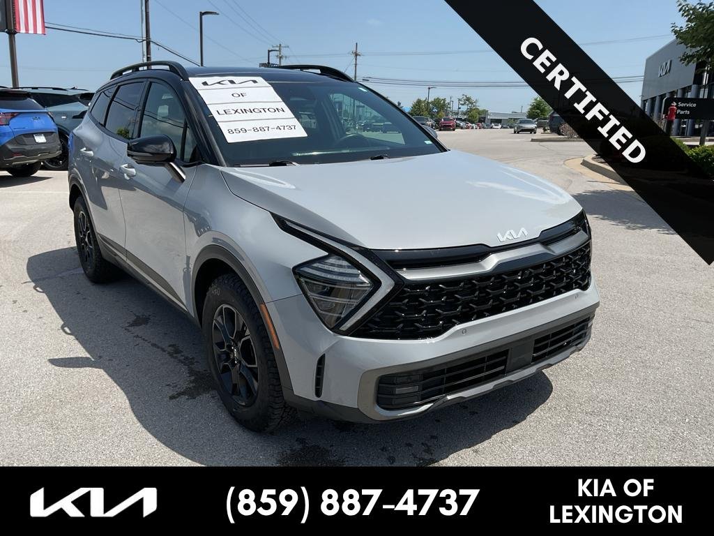 Certified Used 2024 Wolf Gray/Ebony Black Roof Kia X-Pro Prestige image 1