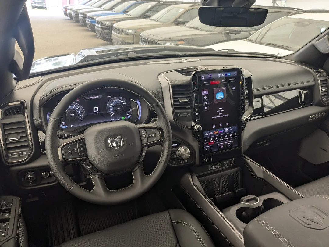 New 2026 Green RAM Rebel - - 5.7L HEMI V8 eTorque - 14.4 Uconnect NAV - Leather Seats - Dual Wireless Charging & More! image 24