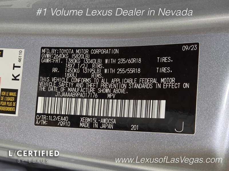 Certified Used 2023 Iridium Lexus PREMIUM AWD image 28
