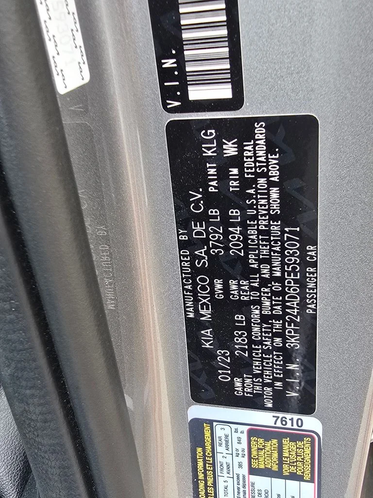 Used 2023 Gray Kia LXS image 11
