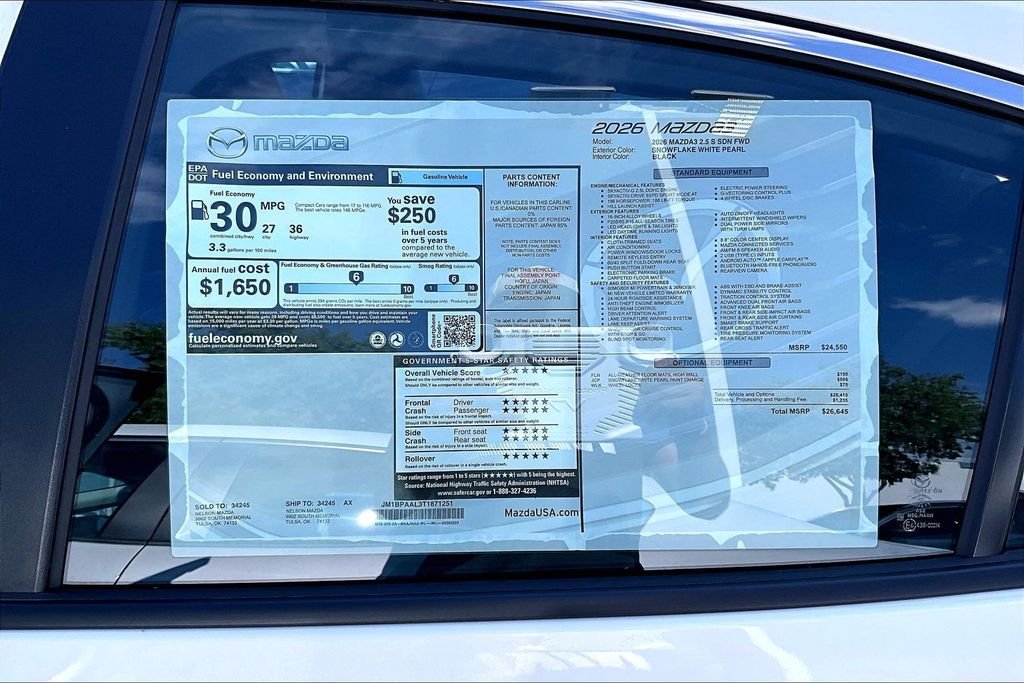 New 2026 Snowflake White Pearl Mazda 2.5 S image 13
