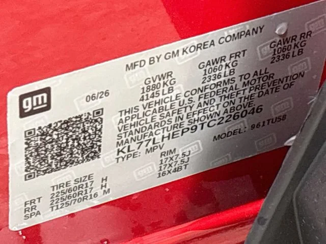 New 2026 Apex Red Chevrolet LT image 26