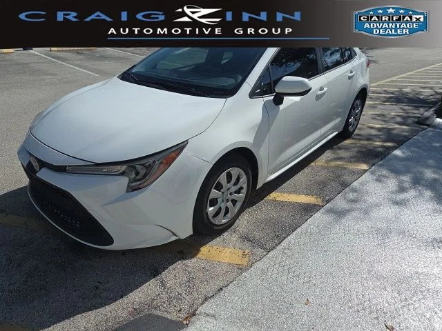 Used 2021 White Toyota LE image 1