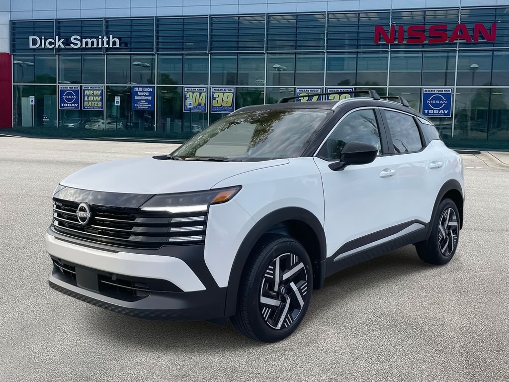 New 2026 Aspen White TriCoat / Super Black Two-tone Nissan SV image 3