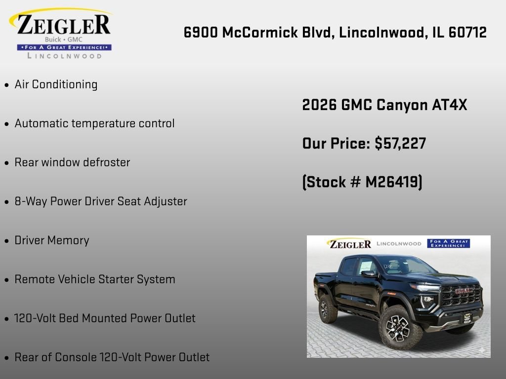 New 2026 Onyx Black GMC AT4X image 12