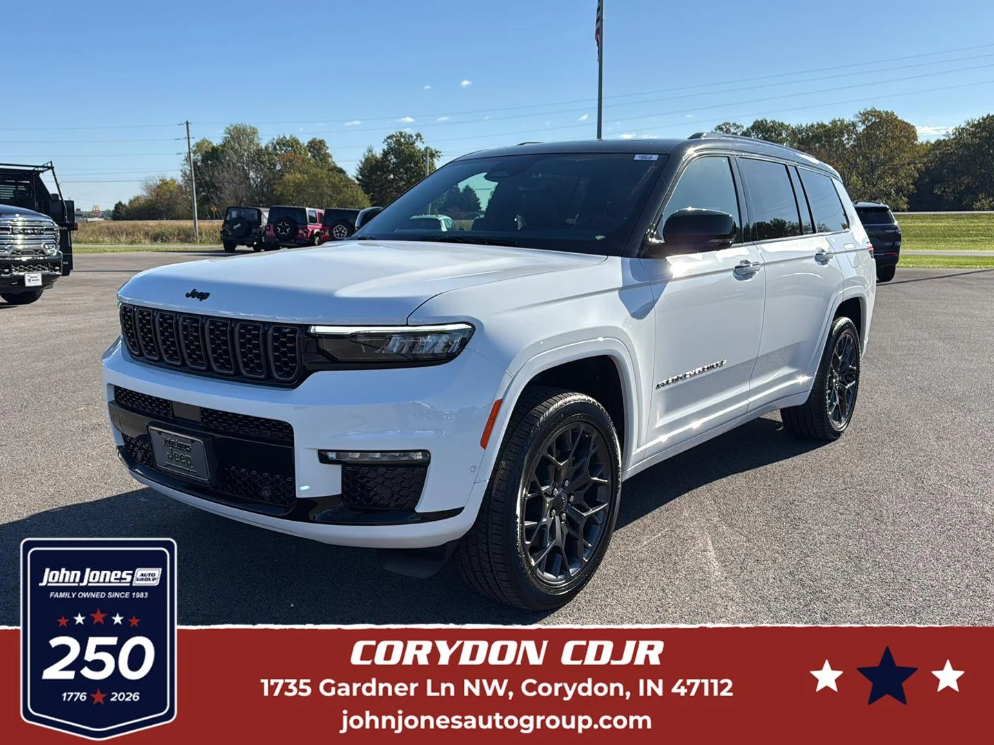 New 2025 Bright White Clearcoat Jeep Summit image 1