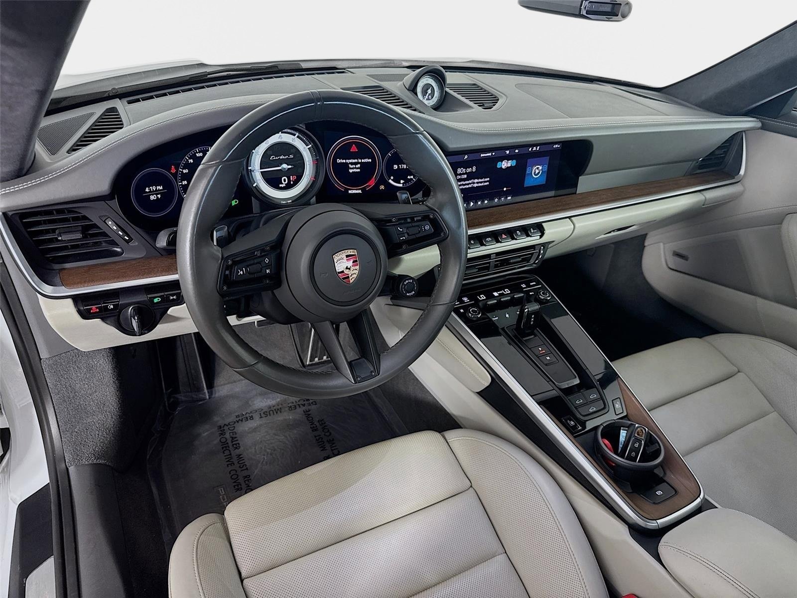 Used 2021 Carrara White Metallic Porsche Turbo S image 9