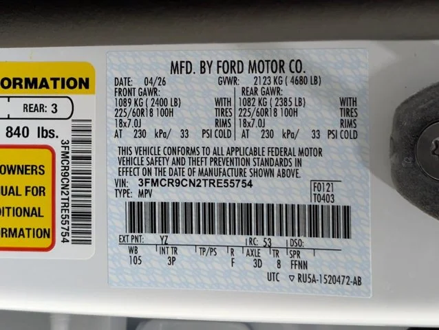 New 2026 Oxford White Ford Outer Banks® image 53
