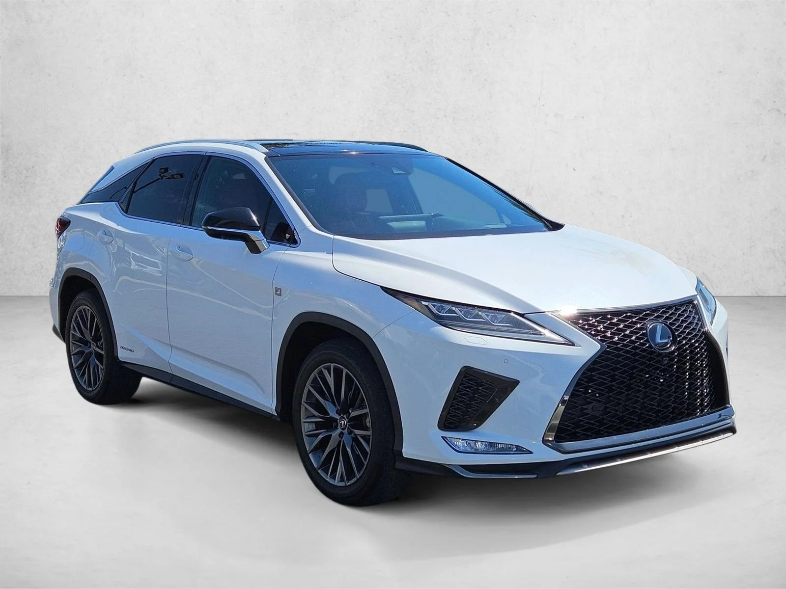 Used 2021 Ultra White Lexus RX 450h F SPORT Handling image 3
