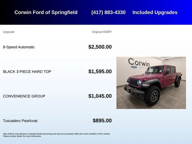 Used 2024 Tuscadero Pearlcoat Jeep Rubicon image 5