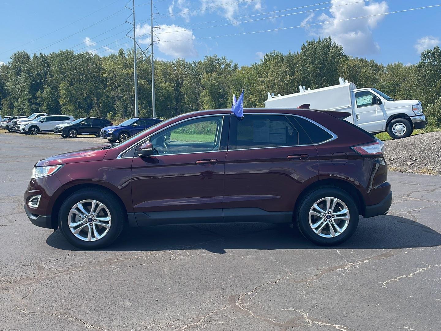 Certified Used 2018 Burgundy Velvet Metallic Tinted Clearcoat Ford SEL image 2