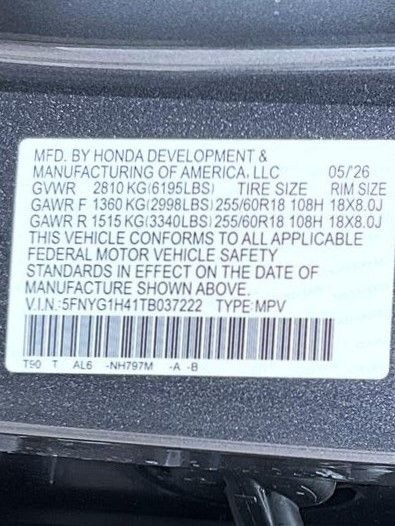 New 2026 Modern Steel Metallic Honda AWD EX-L image 23