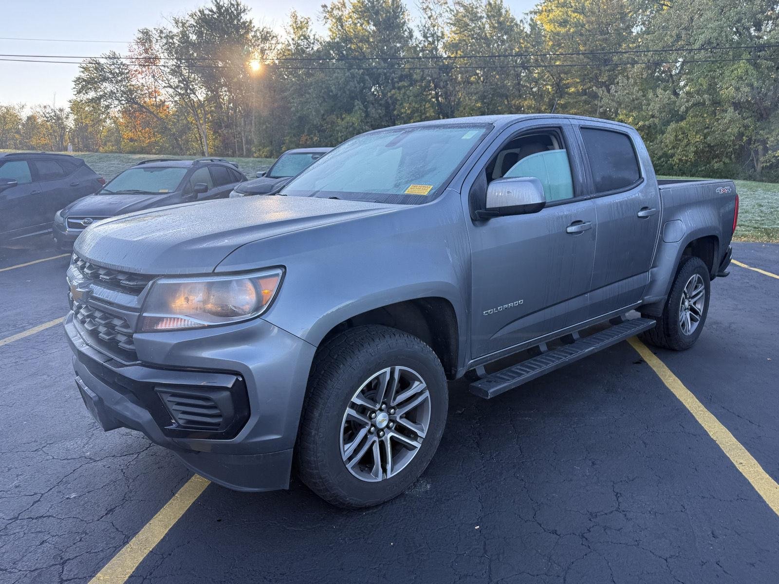 Used 2021 SATIN STEEL METALLIC Chevrolet 4WD Work Truck image 2