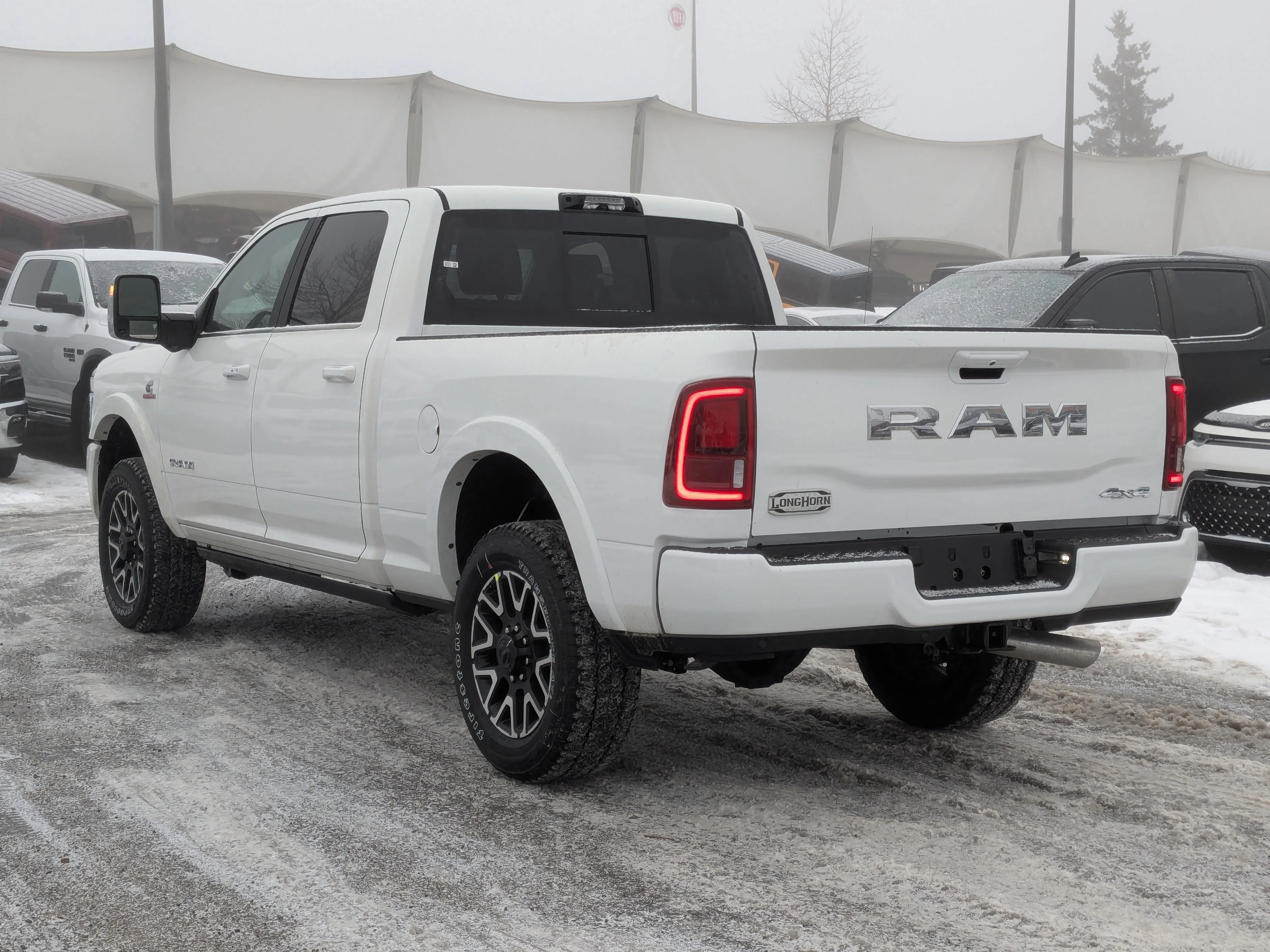 New 2026 White RAM Limited Longhorn - BISON BROWN PREMIUM LEATHER - LONGHORN LEVEL 1 EQUIP - 5TH W & GN PREP & MORE! image 6