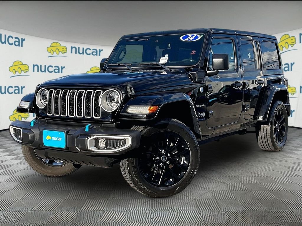 Used 2024 Black Jeep Sahara 4xe image 3