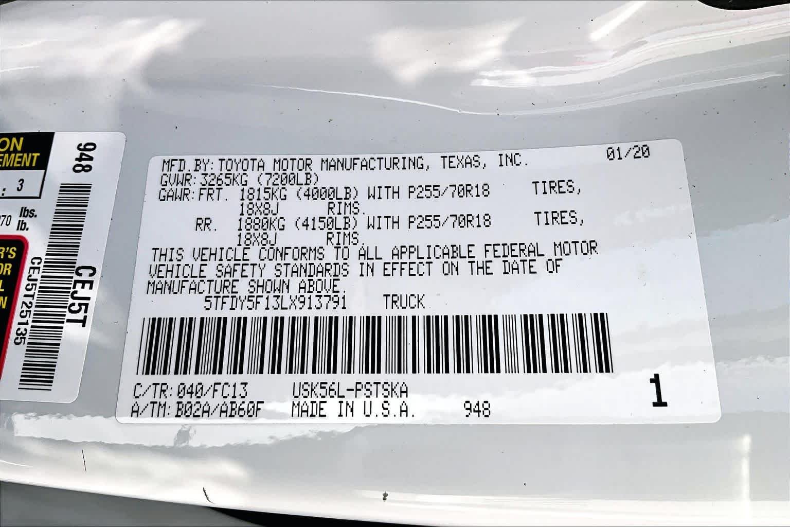 Used 2020 Super White Toyota SR5 image 36