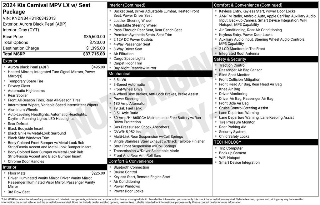 Used 2024 Black Kia LX image 31
