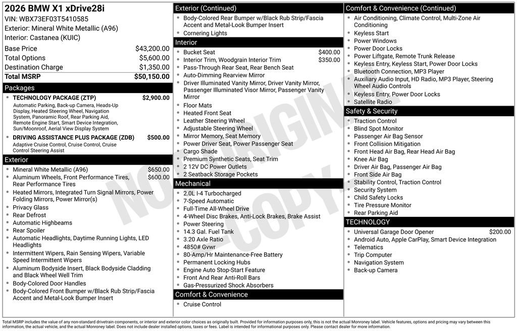 2026 BMW X1 28i - Photo 30