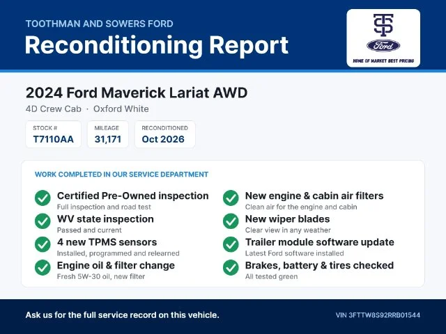 Certified Used 2024 Oxford White Ford Lariat image 35