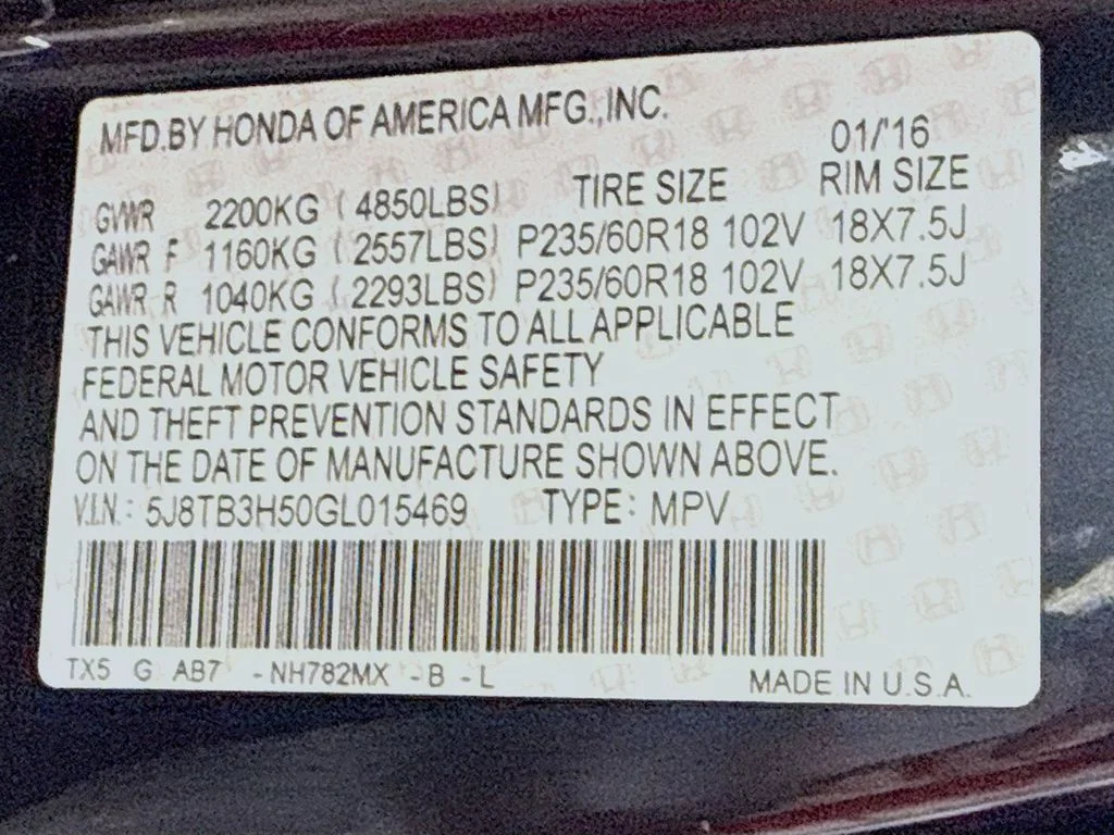 Used 2016 Graphite Luster Metallic Acura Tech Pkg image 29