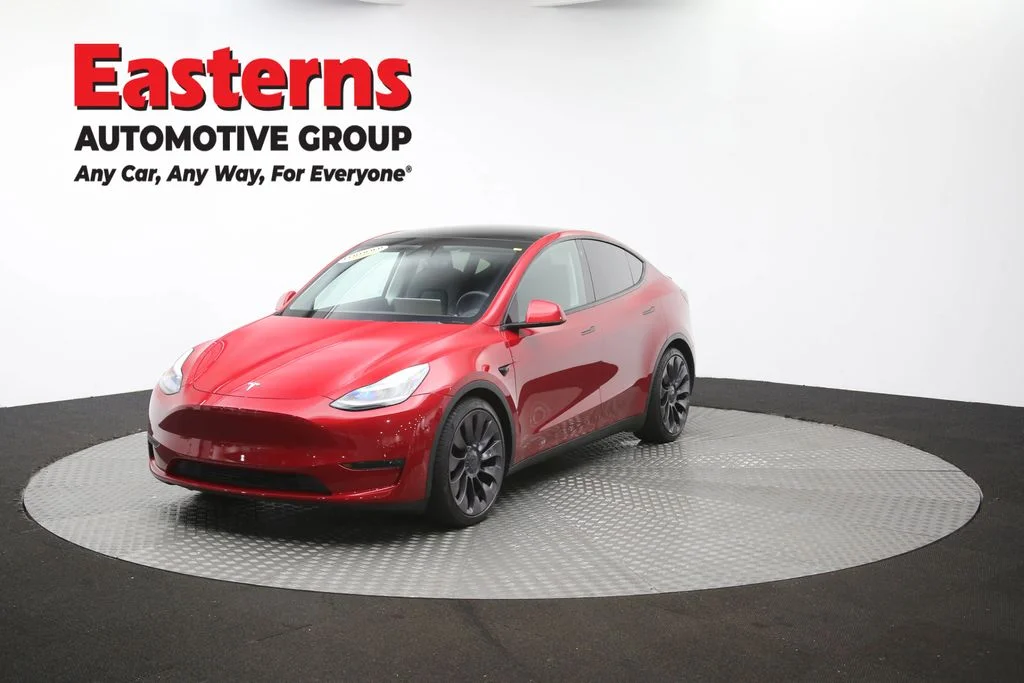 Used 2020 Red Tesla Performance image 50
