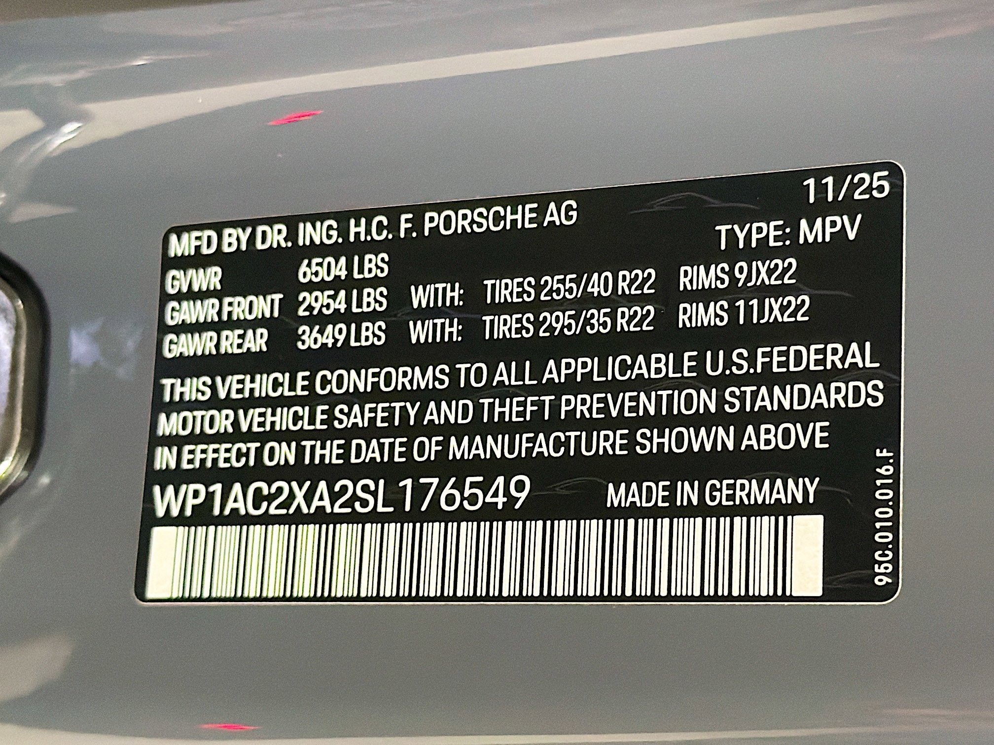 New 2025 Slate Grey Neo Porsche Electric Turbo image 40