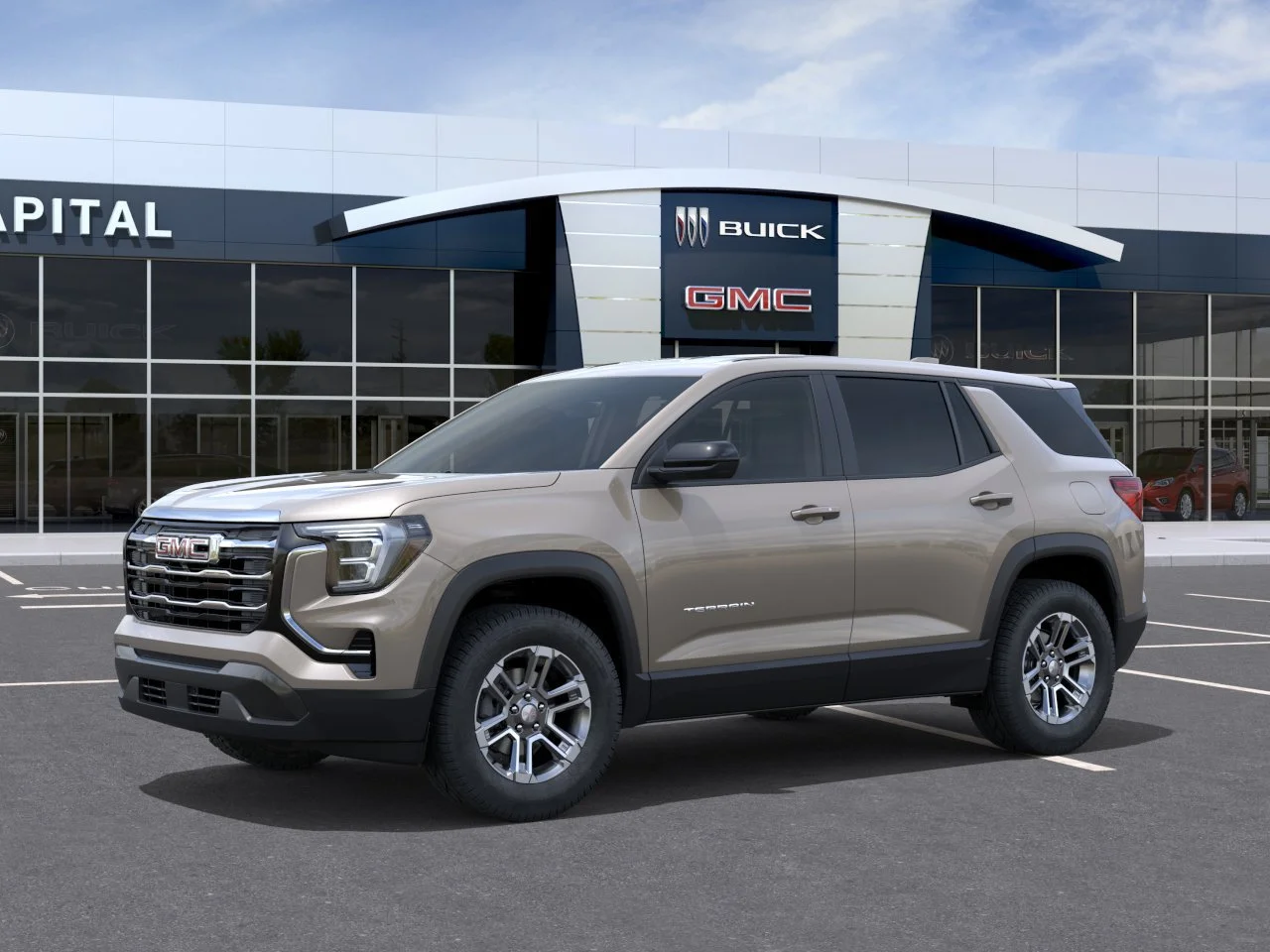 New 2027 Riverstone Metallic GMC AWD Elevation image 3