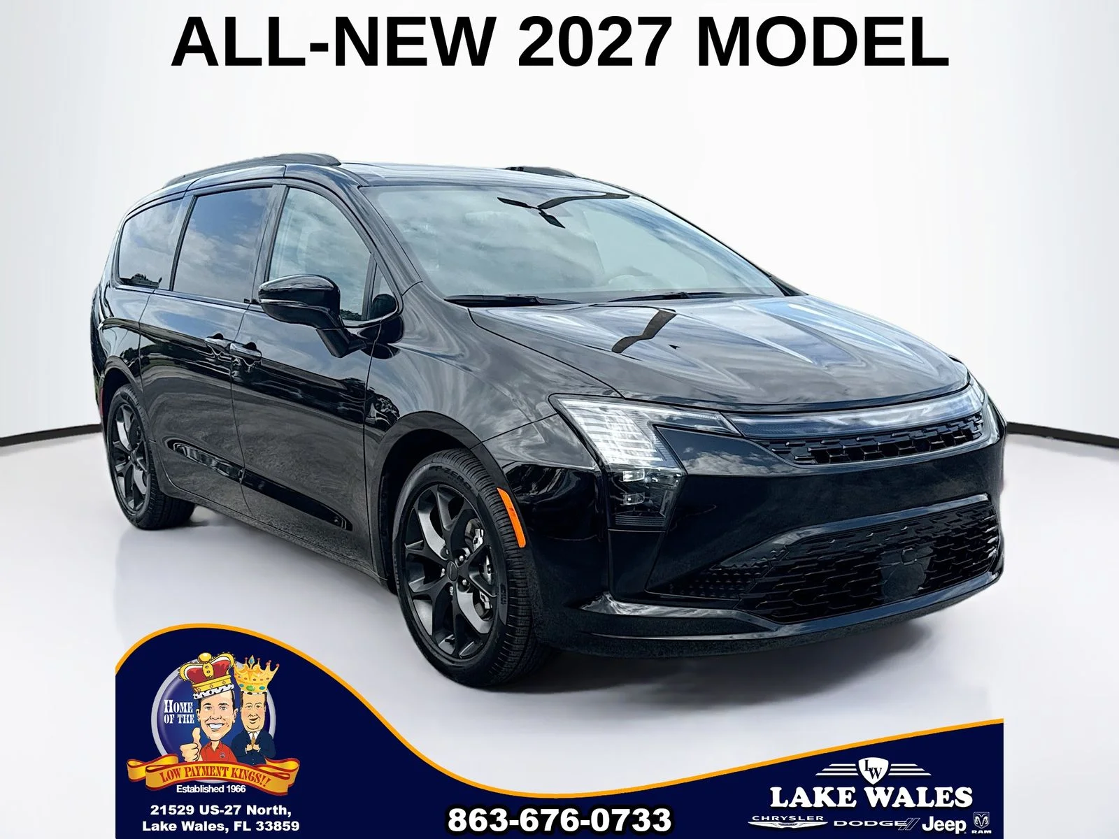 New 2027 Diamond Black Crystal Pearl-Coat Exterior Paint Chrysler Limited image 1