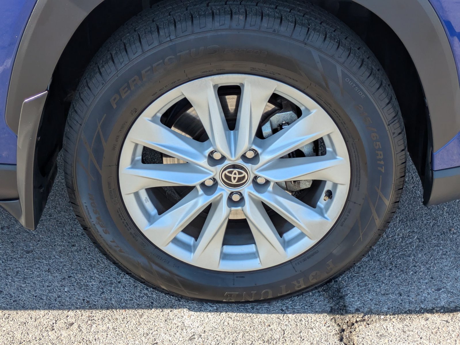 Used 2022 Blue Crush Metallic Toyota LE image 23