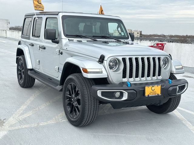 Certified 2023 Jeep Wrangler 4xe Sahara 4XE with VIN 1C4JJXP62PW604290 for sale in Brooklyn, NY