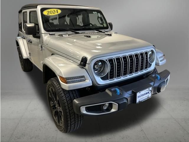 Used 2024 Silver Zynith Clearcoat Jeep Sahara 4xe image 8